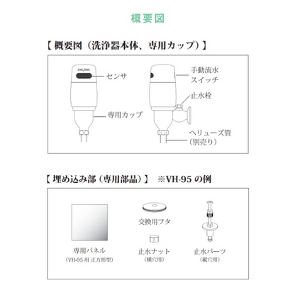 [REBORN] TOTO適合 小便器センサ 再生キット 外付け型 乾電池式 DELMAN デルマン バイタル